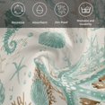 thumbnail image 5 of Aqua Coastal Starfish Cloth Napkins, Farmhouse Nautical Seahorse Coral Washable and Reusable Dinner Napkins Set of 4, Table Napkin for Kitchen Party Birthday Wedding Hotel Housewarming 20"x20", 5 of 8