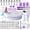 Purple, variant on Cake Decorating Kit,137pcs Cake Decorating Supplies with Cake Turntable for Decorating,Pastry Piping Bag,Russian Piping Tips Baking Tools, Cake Baking Supplies for Beginners