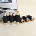 thumbnail image 5 of Audio Adapter, Female To Female Connector High Efficiency Wear Resistant Stable Transmission  For Sound Equipments, 5 of 5