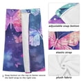 thumbnail image 4 of Butterflies Purple Bath Towel Wrap for Man Adjustable Shower Wrap Button Closure Body Towel for Sauna Gym, 4 of 7