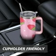 thumbnail image 7 of 40 oz Strawberry Cute Cup with Handle Double Wall Vacuum Insulation Travel Mug Gift for Travel Commuting, 7 of 7