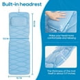thumbnail image 5 of Full Body Bath Pillow, Bath Pillows for tub with Mesh Washing Bag & 21 Non-Slip Suction Cups, Spa Bathtub Pillow for Head Neck Shoulder and Back Support - 5D Air Mesh & Quick Drying, 5 of 17