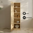 thumbnail image 3 of St. Tropez 15 x 15 x 60 Freestanding Linen Cabinet in Natural Oak, 3 of 8