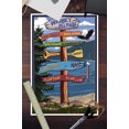 thumbnail image 3 of Whidbey Island, Washington, Destination Signpost (12x18 Wall Art Poster, Room Decor), 3 of 3