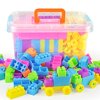 O-Toys 96 Pieces DIY Interlocking Building Blocks Toy Colorful Plastic Puzzle Construction Playset Creative Educational Stacking Blocks Toys Set for Kids