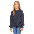 thumbnail image 2 of Bella Canvas Boys Sponge Fleece Raglan Sweatshirt, L, Heather Navy, 2 of 2