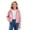 Pink, variant on Girls Fashion Zip Up Hoodies Kids Cute Cropped Sweatshirt Teen Trendy Preppy Hooded Jacket Lightweight Fleece Lined Outerwear