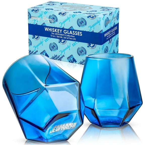 Dragon Glassware x Jeopardy! 12 oz Glasses Set of 2
