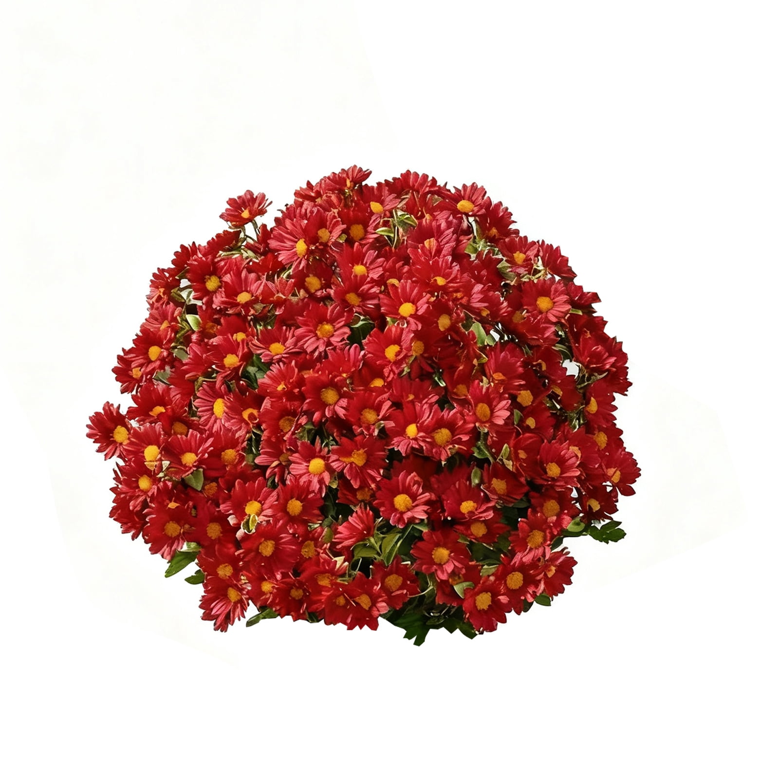 20 Bundles Artificial Mums - Artificial Outdoor Sunset Flowers, UV Resistant, Waterproof, Windproof, Look Real for Front Door Porch Patio Yard Balcony