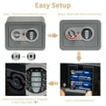 thumbnail image 6 of LOCKSWORTH 0.2 Cubic Feet Electronic Digital Safe Box, Steel Money Safe Box for Home with Fireproof Money Bag for Cash Safe Hidden, Gray, 6 of 7