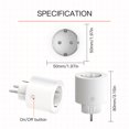 thumbnail image 3 of Tuya Smart Plug 10A AC90-240V Toma de corriente inalámbrica con función de temporizador Enchufe de la UE Tmvgtek Para estrenar, 3 of 5