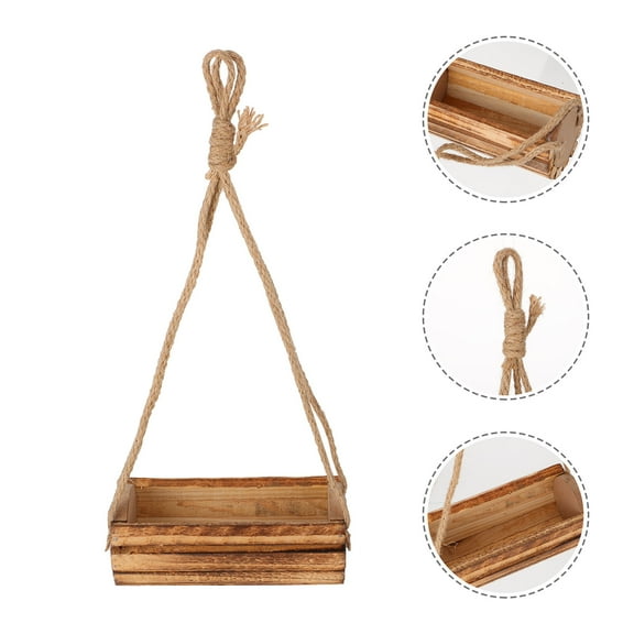 Worgeous Wall Flower Box Nordic Style Rectangular Decorative Storage Holder 1Pc 5.89x2.95x1.97in