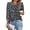 Leopard Print, variant on Women's 3/4 Sleeve Tops Dressy Casual Pleated Business Work Blouses Office Shirts