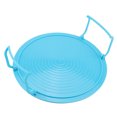 thumbnail image 4 of Qiilu Multifunctional Plastic Microwave Oven Heating Layered Steaming Rack Cooking Tray Rack, Plastic Tray Rack,Plastic Steaming Rack, 4 of 8