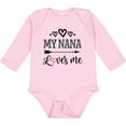 thumbnail image 3 of Inktastic My Nana Grandma Loves Me Girls Girls Long Sleeve Baby Bodysuit, 3 of 5