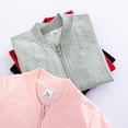 thumbnail image 6 of 2-3 Years Toddler Girls Full Zip Jacket Mock Neck Solid Color Pocket, 6 of 9