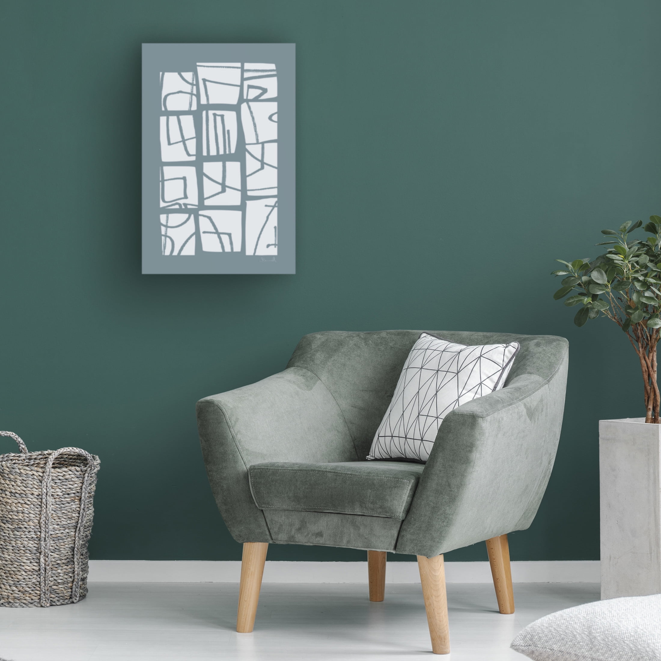 Trademark Fine Art Dan Hobday Shapes and Lines Canvas Wall Art