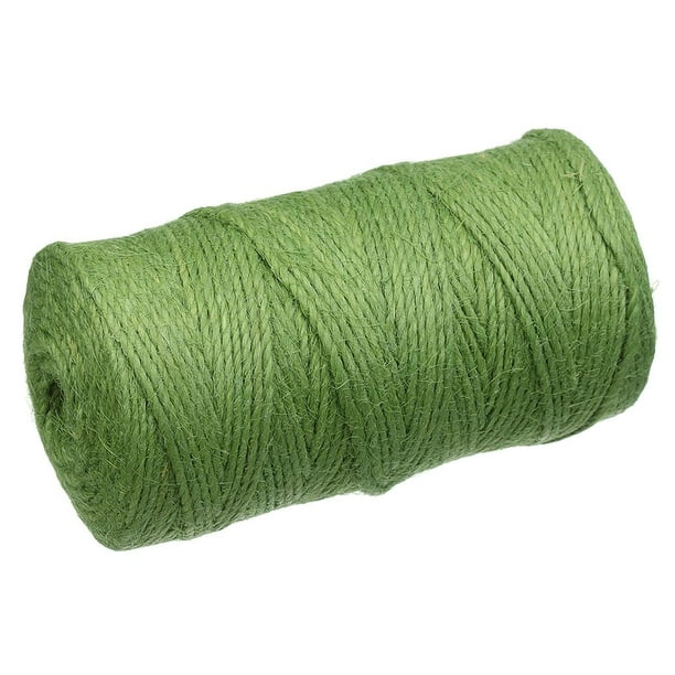 Natural Jute Rope Jute Twine 2mm Rustic Wedding Decoration Thin Twisted Jute  Rope String Cord Christmas DIY Craft Green 