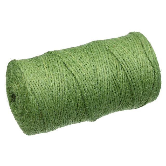 yuksok Natural Burlap Hessian Jute Rope Twine Rope String Gift Box String Cord Wedding Green