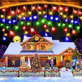 thumbnail image 1 of KNONEW 164FT 1600 LED Christmas Icicle Lights Outdoor Decoration with 320 Drops Timer 8 Modes Hanging String Lights Plug in Waterproof Indoor Decor for Holiday Wedding Party Window(Multicolor), 1 of 7