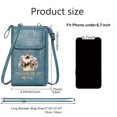 thumbnail image 2 of OIDERY Women's Clutch Purse Ladies Cell Phone Purse Playful Text Fluffy Cat Colorful Flowers Romantic Gifts for Wife Girlfriend Classic Outfit, 2 of 12