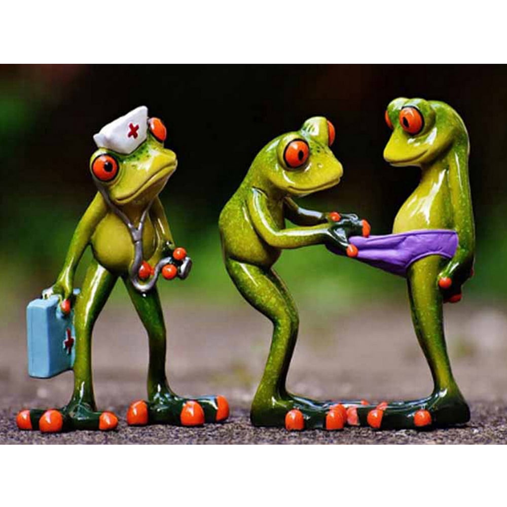 Winnereco Frog 5D DIY Full Round Drill Diamond Painting Rhinestone