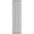 thumbnail image 5 of Ekena Millwork 16 1/8"W x 28"H True Fit PVC Three Board Joined Board-n-Batten Shutters, Primed (Per Pair - Hardware Not Included), 5 of 9