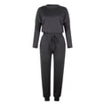 thumbnail image 3 of ITFABS Ensemble de Sport Décontracté pour Femmes d'Automne, Chandail à Manches Longues + Pantalon à Cordon, 3 of 4