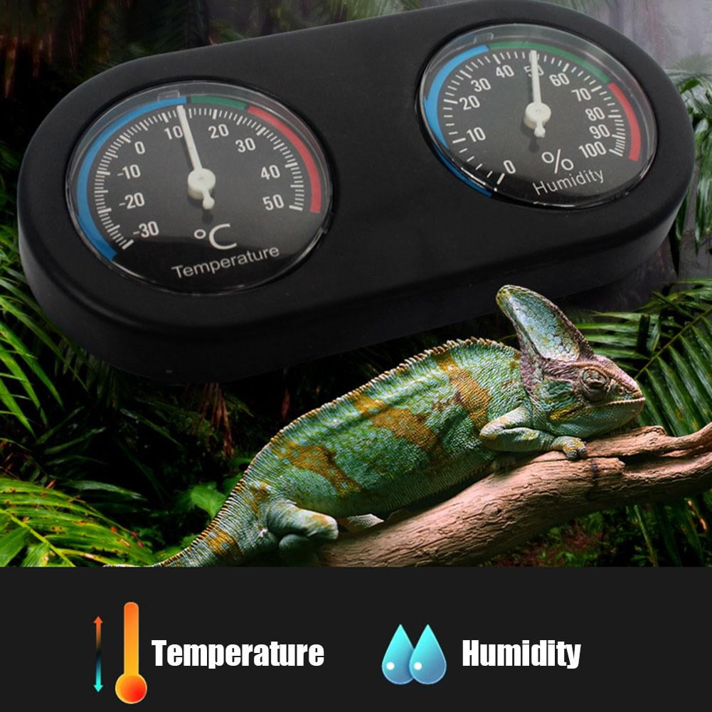 Mgaxyff Mini Analog Temperature Humidity Meter Round Shape Thermometer