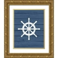 thumbnail image 1 of Robinson, Tamara 20x24 Gold Ornate Wood Framed with Double Matting Museum Art Print Titled - Nautical Wheel, 1 of 4