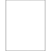NextDayLabels - Blank White Permanent Adhesive Labels for Laser/Ink Jet Printer (8.5" x 11" - 1 Per Page | 100 Labels)
