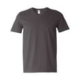 thumbnail image 5 of Gildan Softstyle V-Neck T-Shirt, Men's Short Sleeve V Neck Tee Classic Charcoal, Sizes S-3XL, 5 of 5