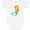AA-White, variant on Inktastic Cute Mermaid, Little Mermaid, Orange Hair, Star Girls Baby Bodysuit