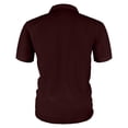 thumbnail image 5 of Men's Solid Short Sleeve Turn-Down Collar Ice Silk Casual Business T-Shirt, 5 of 6