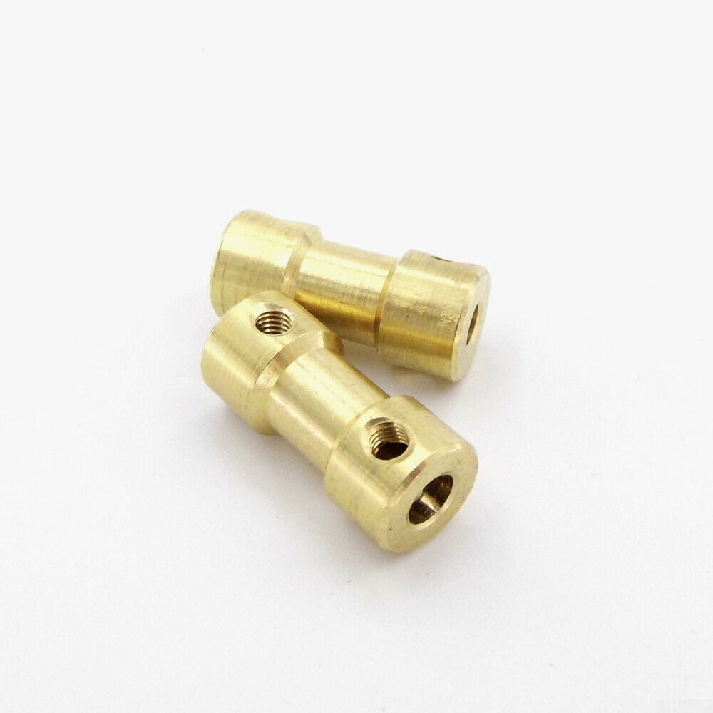 6mm to 6mm 2 Pack Universal Joint Shaft Coupler Coupling Steering Connector 3/3.17/4/5/6mm for RC Car Crawler Boat 