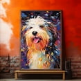 thumbnail image 2 of Polish Lowland Sheepdog Dog Starry Night Van Gogh Wall Art Canvas for Living Room Oil Painting Artwork Landscape Canvas Artwok for Living Room Bedroom Home Decorations Wall Decor Large, 2 of 4