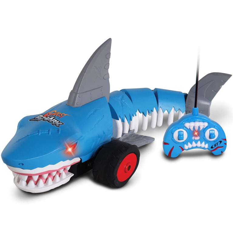 NKOK: Stunt Twisterz RC - Ghost Shark - Blue Remote Control Trick