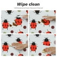 thumbnail image 4 of ONETECH  Red Ladybug Round Tablecloth Cute Round Dots Skin Fun Cartoon Table Cloth Polyester Tablecloths for Home Decor, Parties, Picnic, 4 of 7