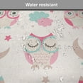 thumbnail image 7 of Owls Chair Seating Cushion, Owls Stars Moon Patterns in Feminine Soft Colors Symmetric Design Art, Soft Seat Pads for Office with Anti-slip Backing, 16"x16", Almond Green Pink Tan, by Ambesonne, 7 of 7