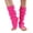 Hot Pink, variant on Manxivoo Leg Warmers Long Leg Warmer Womens Men 80S Party Ribbed Knit Dance Sports Leg Warmer Boot Socks Grey