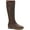 Dark Brown, variant on Style & Co. Womens Olliee Faux Leather Wide Calf Knee-High Boots
