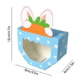 thumbnail image 3 of Tdxkok Easter Party Paper Box Rabbits Transparent Visible Candy Box Folding Color Gift Box 10 Pieces/Pack Easter Home Decor, 3 of 7