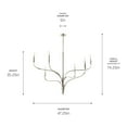 thumbnail image 2 of Kichler Lighting - Livadia - 6 Light Chandelier-35.25 Inches Tall and 47.25, 2 of 7