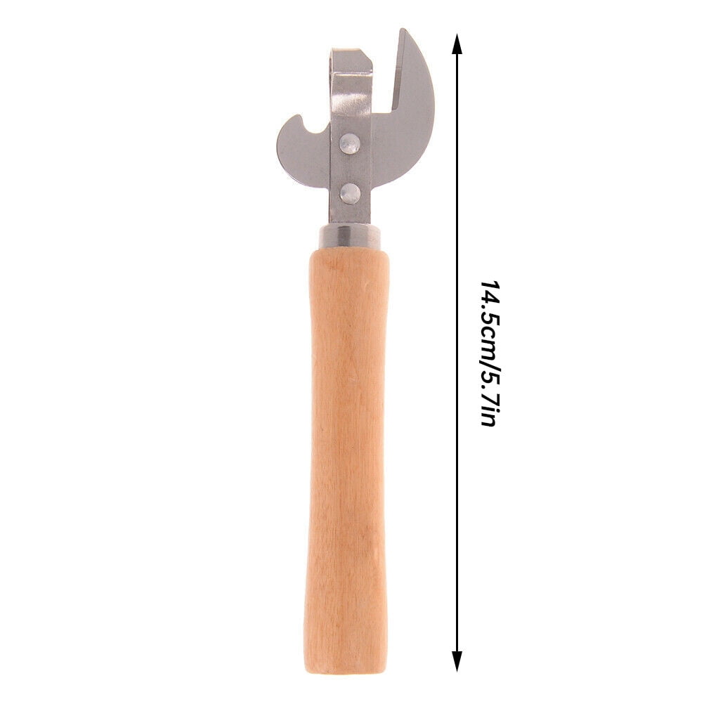 Manual Can Opener Portable Compact Hand Injury Prevention Rotating Side Cut  Beer Bottle Opener for Cans Kitchen Tools