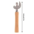thumbnail image 3 of Can Opener Vintage Can Opener Manual Can Opener Wooden Handle 𝐁ottle Opener Manual Side Cut Stainless Steel Traditional Stab Can & Tin Opener and Corkscrew for Restaurant Home Camping, 3 of 7