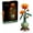 Golden Chrysanthemum, variant on Building Block Flower Set, Golden Chrysanthemum, Lucky Bamboo, Plum Blossom & Orchid ,Creative DIY Bouquet Kit, Home Decor Gift for Valentine's Day, Birthday, Holiday