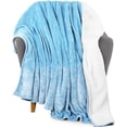 thumbnail image 1 of Manta Sherpa Blanket Utopia Bedding, color azul lavado, 130 x 150 cm, 1 of 8