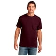 thumbnail image 5 of Port & Co Adult Male Men Plain Short Sleeves T-Shirt Athletic Marn 2X-Large Tall, 5 of 6