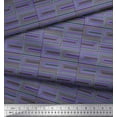 thumbnail image 3 of Soimoi Cotton Cambric Fabric Greek Key Geometric Printed Craft Fabric by The Yard 56 Inch Wide, 3 of 3