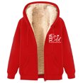 thumbnail image 1 of LOVZFMLL Vestes pour Femmes Sweat à Capuche en Polaire Imprimé à la Mode, 1 of 2